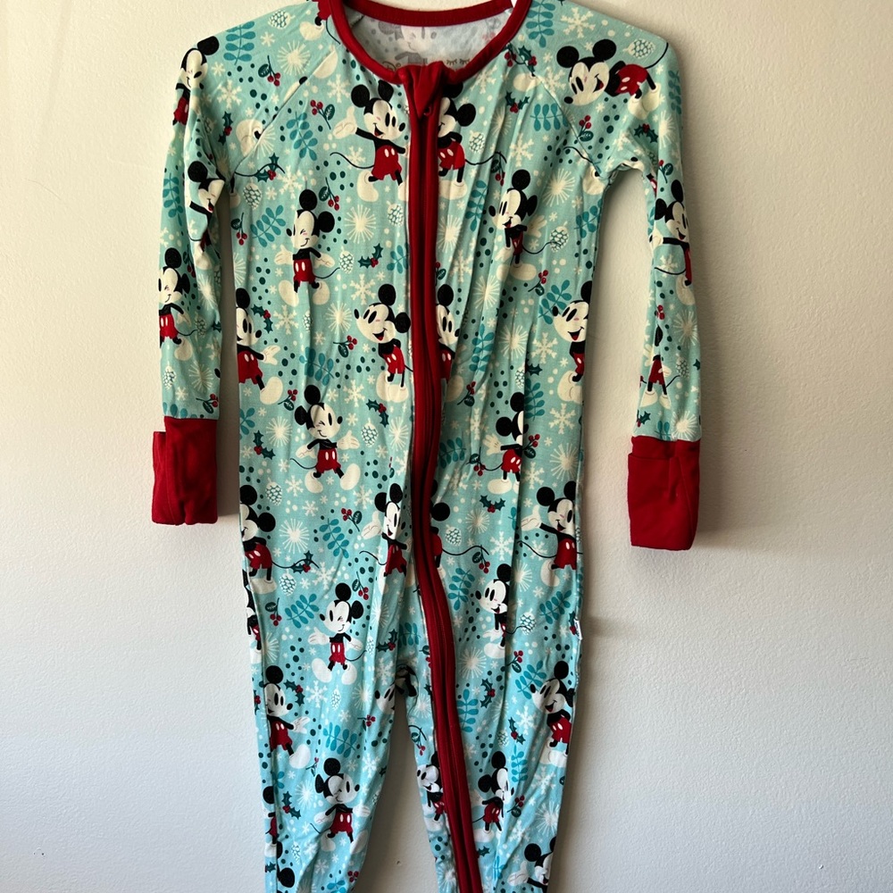Little Sleepies Mickey Holiday print